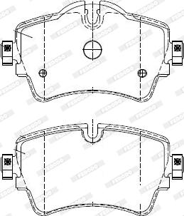 Ferodo FDB4945-D - Комплект спирачно феродо, дискови спирачки vvparts.bg