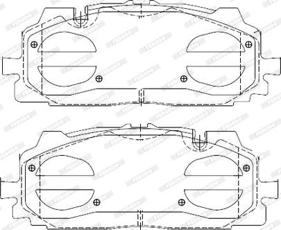 Ferodo FDB4959-D - Комплект спирачно феродо, дискови спирачки vvparts.bg