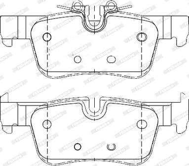 Ferodo FDB4954-D - Комплект спирачно феродо, дискови спирачки vvparts.bg