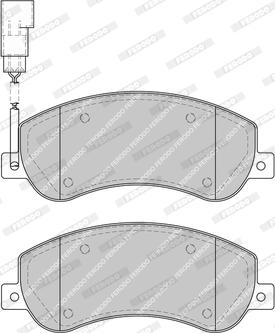 Ferodo FDB4905-D - Комплект спирачно феродо, дискови спирачки vvparts.bg