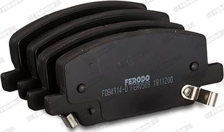 Ferodo FDB4914-D - Комплект спирачно феродо, дискови спирачки vvparts.bg