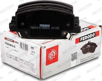 Ferodo FDB4914-D - Комплект спирачно феродо, дискови спирачки vvparts.bg