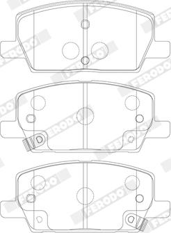 Ferodo FDB4914 - Комплект спирачно феродо, дискови спирачки vvparts.bg