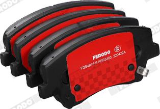 Ferodo FDB4916-S - Комплект спирачно феродо, дискови спирачки vvparts.bg