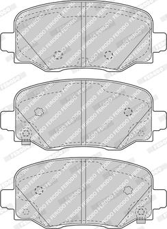 Ferodo FDB4925 - Комплект спирачно феродо, дискови спирачки vvparts.bg