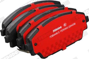 Ferodo FDB4446-S - Комплект спирачно феродо, дискови спирачки vvparts.bg