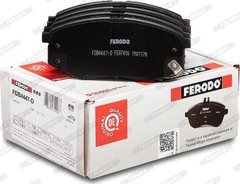 Ferodo FDB4447-D - Комплект спирачно феродо, дискови спирачки vvparts.bg