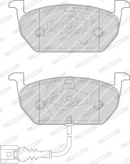 Ferodo FDB4454 - Комплект спирачно феродо, дискови спирачки vvparts.bg