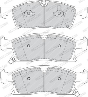 Ferodo FDB4403 - Комплект спирачно феродо, дискови спирачки vvparts.bg