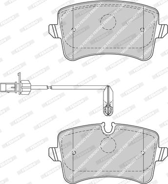 Ferodo FDB4410 - Комплект спирачно феродо, дискови спирачки vvparts.bg