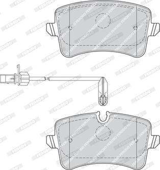 Ferodo FDB4410 - Комплект спирачно феродо, дискови спирачки vvparts.bg