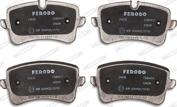 Ferodo FDB4410 - Комплект спирачно феродо, дискови спирачки vvparts.bg