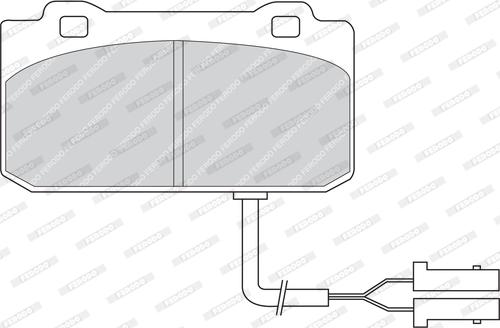 Ferodo FDB441 - Комплект спирачно феродо, дискови спирачки vvparts.bg