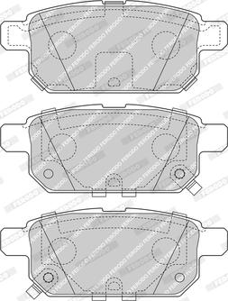 Ferodo FDB4430-D - Комплект спирачно феродо, дискови спирачки vvparts.bg