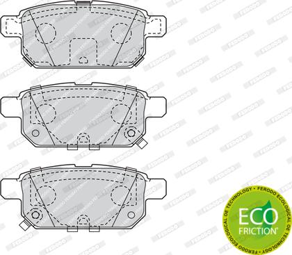 Ferodo FDB4430 - Комплект спирачно феродо, дискови спирачки vvparts.bg