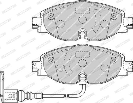 Ferodo FDB4433-D - Комплект спирачно феродо, дискови спирачки vvparts.bg