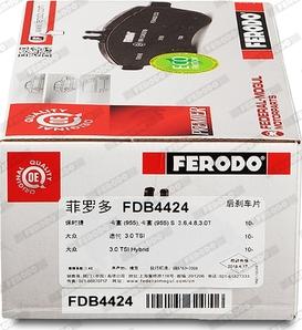 Ferodo FDB4424 - Комплект спирачно феродо, дискови спирачки vvparts.bg