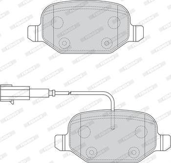 Ferodo FDB4692 - Комплект спирачно феродо, дискови спирачки vvparts.bg