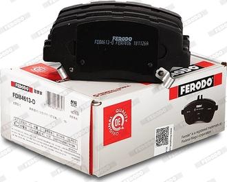 Ferodo FDB4613-D - Комплект спирачно феродо, дискови спирачки vvparts.bg