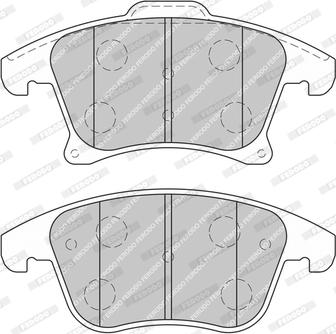 Ferodo FDB4684-D - Комплект спирачно феродо, дискови спирачки vvparts.bg