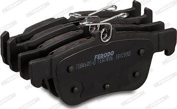 Ferodo FDB4685-D - Комплект спирачно феродо, дискови спирачки vvparts.bg