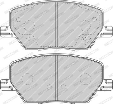 Ferodo FDB4688-D - Комплект спирачно феродо, дискови спирачки vvparts.bg