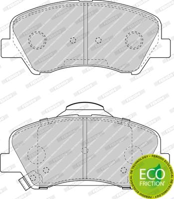 Ferodo FDB4623 - Комплект спирачно феродо, дискови спирачки vvparts.bg