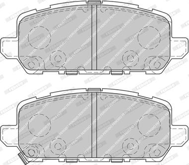 Ferodo FDB4675-D - Комплект спирачно феродо, дискови спирачки vvparts.bg