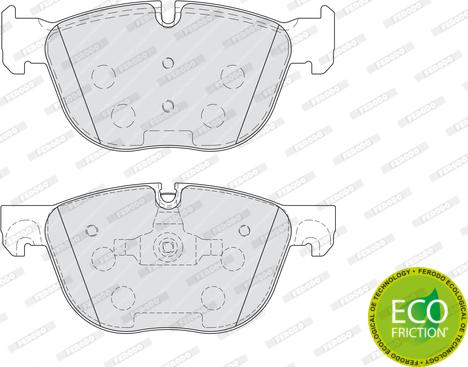 Ferodo FDB4052 - Комплект спирачно феродо, дискови спирачки vvparts.bg