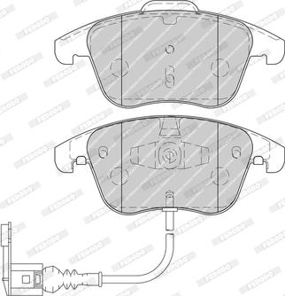 Ferodo FDB4057-D - Комплект спирачно феродо, дискови спирачки vvparts.bg