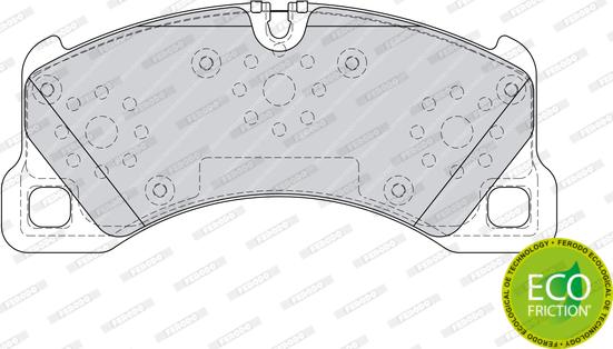 Ferodo FDB4064 - Комплект спирачно феродо, дискови спирачки vvparts.bg