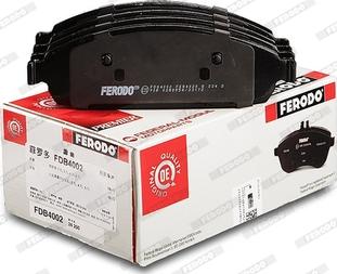 Ferodo FDB4002 - Комплект спирачно феродо, дискови спирачки vvparts.bg