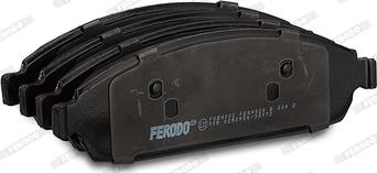 Ferodo FDB4002 - Комплект спирачно феродо, дискови спирачки vvparts.bg