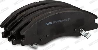 Ferodo FDB4014-D - Комплект спирачно феродо, дискови спирачки vvparts.bg