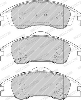 Ferodo FDB4014-D - Комплект спирачно феродо, дискови спирачки vvparts.bg