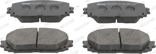 Ferodo FDB4081 - Комплект спирачно феродо, дискови спирачки vvparts.bg