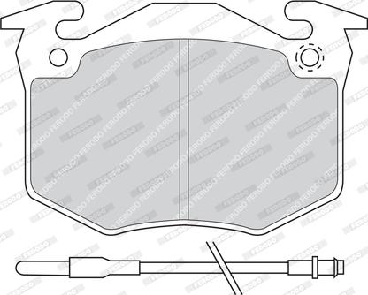 Ferodo FDB402 - Комплект спирачно феродо, дискови спирачки vvparts.bg