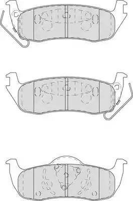 Alpha Brakes HKT-CH-021 - Комплект спирачно феродо, дискови спирачки vvparts.bg