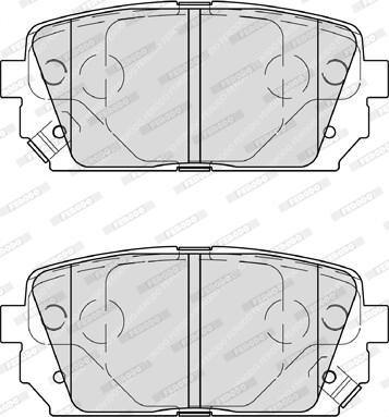 Ferodo FDB4193 - Комплект спирачно феродо, дискови спирачки vvparts.bg