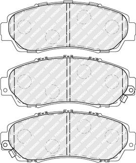 Ferodo FDB4161 - Комплект спирачно феродо, дискови спирачки vvparts.bg