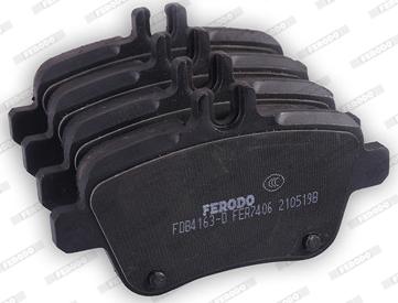 Ferodo FDB4163-D - Комплект спирачно феродо, дискови спирачки vvparts.bg