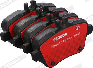 Ferodo FDB4163-S - Комплект спирачно феродо, дискови спирачки vvparts.bg