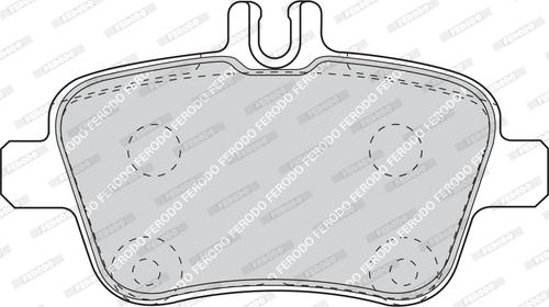 Ferodo FDB4163 - Комплект спирачно феродо, дискови спирачки vvparts.bg