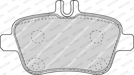 Ferodo FDB4163 - Комплект спирачно феродо, дискови спирачки vvparts.bg