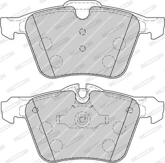 Ferodo FDB4108-D - Комплект спирачно феродо, дискови спирачки vvparts.bg