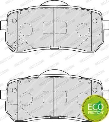 Ferodo FDB4114 - Комплект спирачно феродо, дискови спирачки vvparts.bg