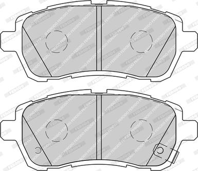 Ferodo FDB4110-D - Комплект спирачно феродо, дискови спирачки vvparts.bg