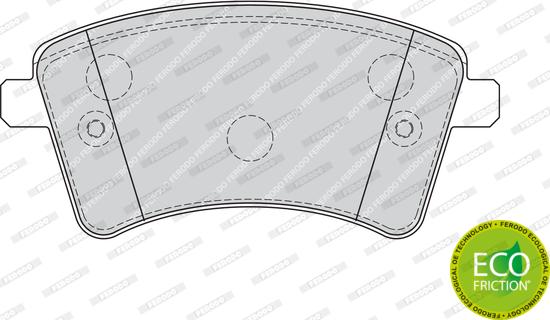 Ferodo FDB4185 - Комплект спирачно феродо, дискови спирачки vvparts.bg