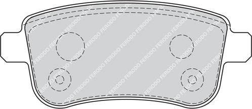 Ferodo FDB4182G - Комплект спирачно феродо, дискови спирачки vvparts.bg