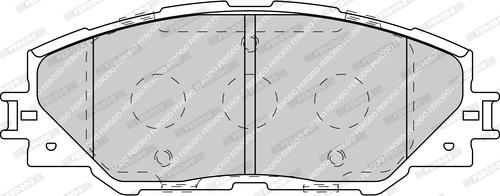 Ferodo FDB4136-D - Комплект спирачно феродо, дискови спирачки vvparts.bg